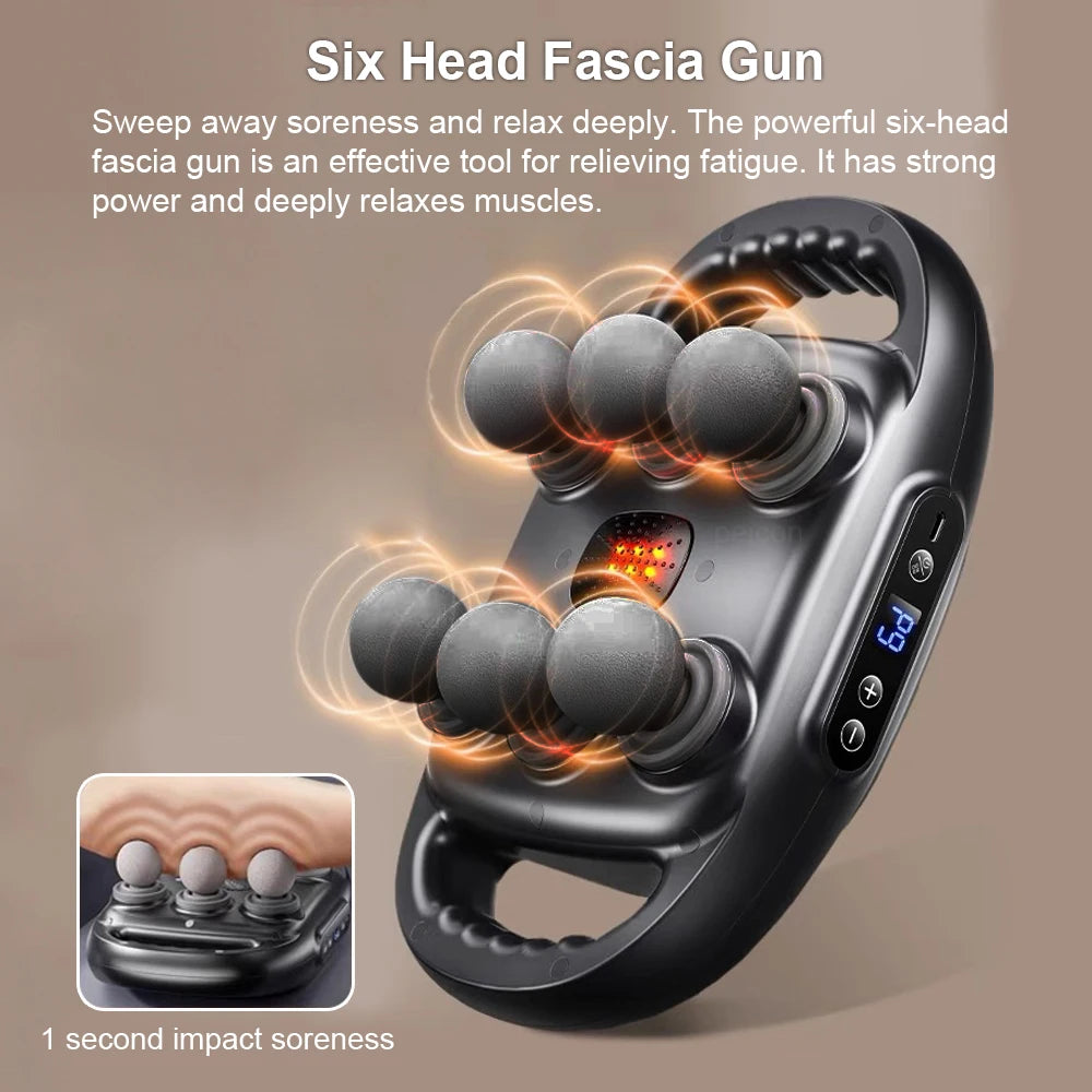 WellVibe 6-Head Deep Tissue Massage Gun
