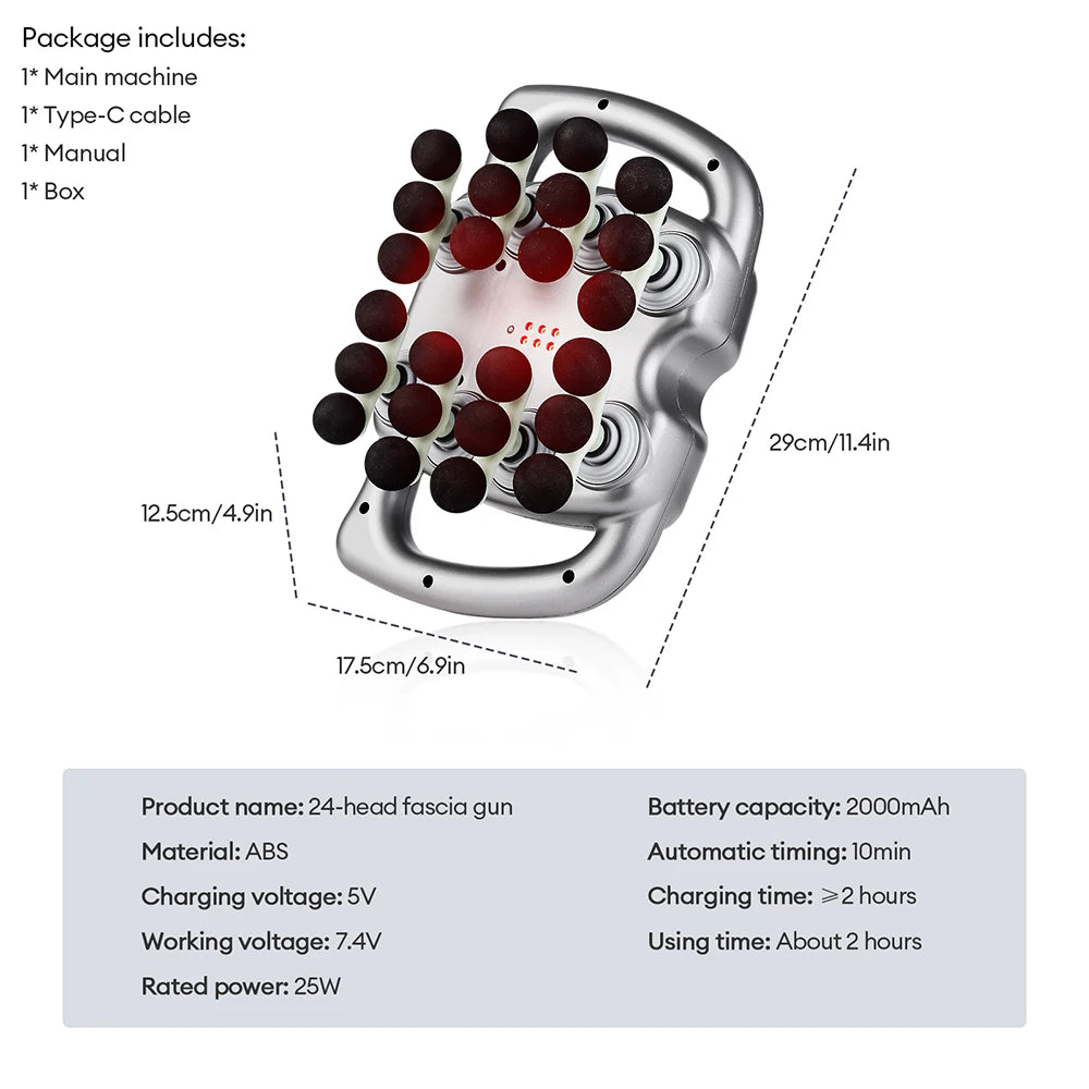 WellVibe 42-Head Smart Deep Tissue Massager